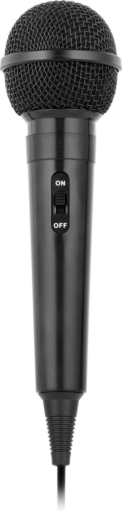 Mikrofon me kabllo DM-202, jak 6.35mm, buton ON OFF, i zi