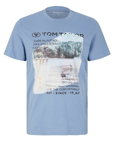 Maicë Tom Tailor Regular Fit, e kaltër