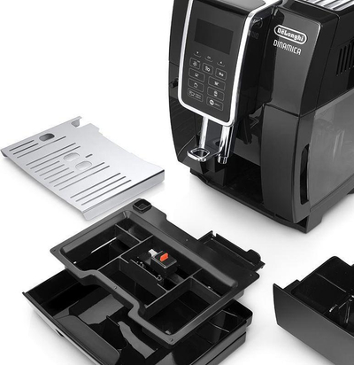 DeLonghi Dinamica ECAM 350.55.SB Целосно Автоматска Машина за Кафе, Сребрена/Црна