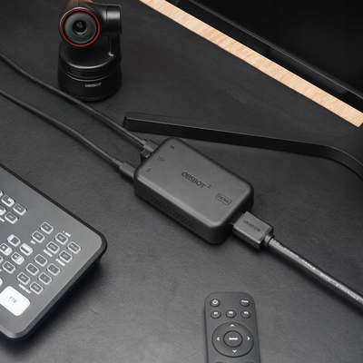 Видео адаптер Obsbot UVC во HDMI, 4K, plug and play, црн