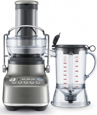Shtrydhëse dhe blender Sage the 3X Bluicer SJB615, 2 në 1, enë matëse, ngjyrë metalike