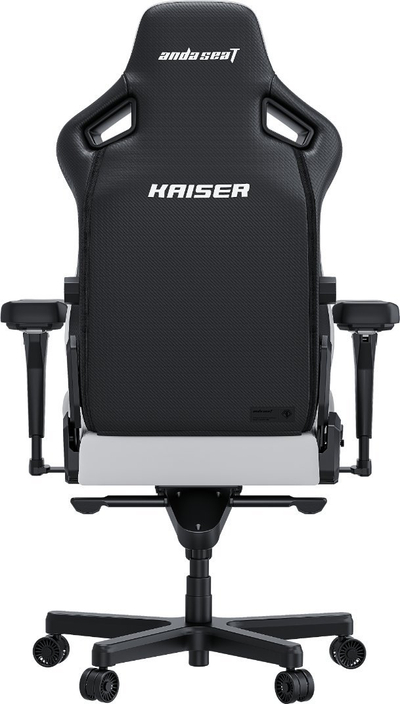 Karrige gaming AndaSeat Kaiser 4 Series, L, lëkurë PVC premium, e bardhë