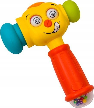 Lodër çekan muzikor Hola Toy Hammer, me drita edhe tinguj, me shumë ngjyra