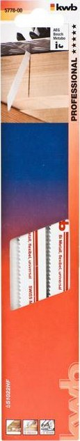 Teh sharrë reciproke KWB 577800, HSS Bi-Metal, 180mm, i bardhë