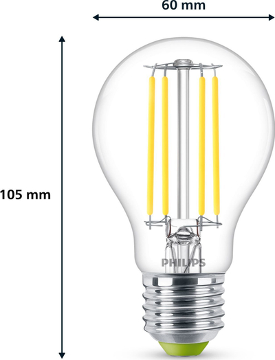 Llambë LED Philips Classic A60, E27, 2.3W 485lm, dritë neutrale 4000K