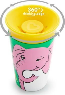 Shishe për fëmijë Munchkin Mug 360 Eco Wildlove, e gjelbër, 266 ml