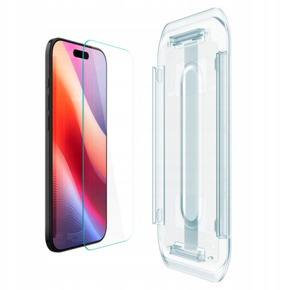 Mbrojtës ekrani Spigen Glas.tR EZ Fit AluminaCore për iPhone Air, xham i temperuar 9H+, set 2 copë