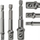 Set adapterësh për kapëse, 3 copa, 1/2" 3/8" 1/4", metalik