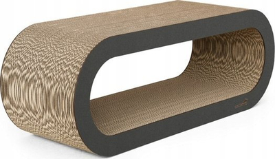 Skrapues për mace Trixie 02, dizajn modern, karton i valëzuar, 75 x 27 x 29 cm, grafit