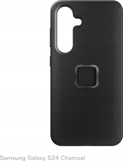 Маска за телефон Peak Design Everyday, Samsung Galaxy S24, магнетна SlimLink MagSafe, боја charcoal