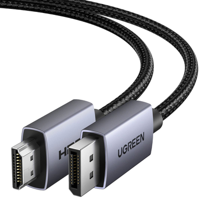 Kabllo video Ugreen DP125, DisplayPort në HDMI, 4K, 3m, gri