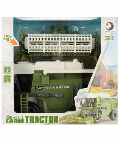 Lodër kombajnë Mega Creative Harvester Combine, elemente lëvizëse, dritë dhe zë, jeshile