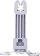 Distancieri për kabllo Elko-Bis screw-on spacer bracket 96304101, plastikë e galvanizuar, fije metrike M7