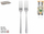 Set pirunë tavoline MCS, 2 copë, 20 cm, ngjyrë inox