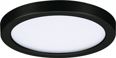 Panel LED për tavan Paulmann Areo Round, 3000K, Ø11.8cm, i zi