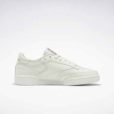 Патики Reebok Club C 85 Vintage W, кожа, за жени, крем боја