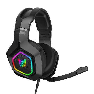 Kufje gaming Onikuma K10, me kabllo, mikrofon, RGB, të zeza