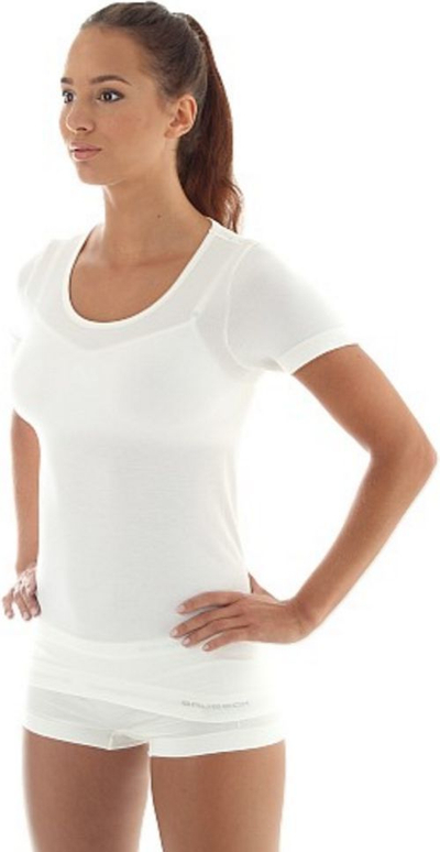 Maicë termoaktive për femra Brubeck Comfort Wool SS11020, L, e bardhë