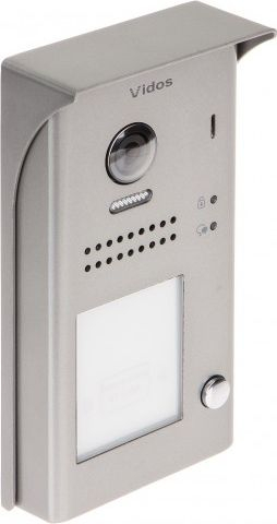 Panel porti Vidos Duo S1101A, kamerë 105°, lexues RFID, ngjyrë argjendi