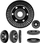 Disk tarnik turbo Tarpol T-87, 120mm, vrimë 20mm, i zi