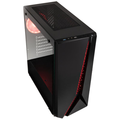 Kasa kompjuteri Kolink Quantum, MIDI Tower, 120mm ventilator, e zezë