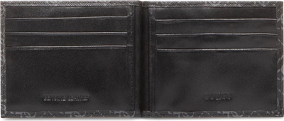 Portofol i vogël Guess Vezzola SMVEZZPOL23, material tekstili, për monedha, i zi, për burra