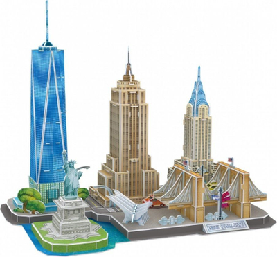 Puzzle 3D Dante City Line New York City (20255), 123 elemente