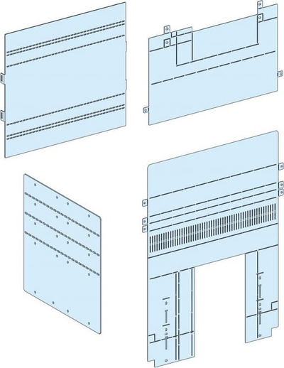 Kapak frontal vertikal Schneider Electric PrismaSet NS1600-NT LVS04852, për panele elektrike, gri