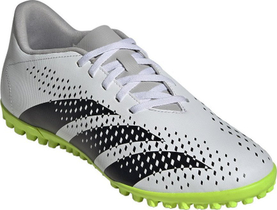 Këpucë futbolli për burra Adidas Predator Accuracy.4 TF, për fusha të forta, bar sintetik, të bardha