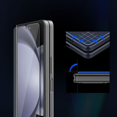Stakllë mbrojtëse Araree SUB Core Glass për Samsung Galaxy Z Fold5, xham i temperuar, 2 copë, transparente