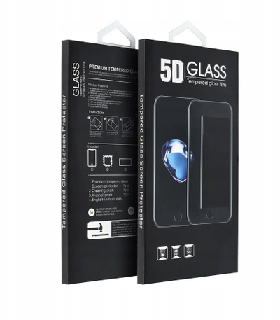 Stakllë mbrojtëse Toti OEM 5D Full Glue, për Samsung Galaxy A57 5G, xham i temperu, e zezë