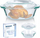 Enë pjekjeje qelqi Vilde, rezistente ndaj nxehtësisë, set 2L + 750ml, transparente
