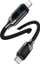 Kabllo USB C në Lightning Usams HX, 1.2m, 30W, me ekran digjital