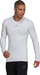 Bluzë termo me mëngë t’gjata adidas TechFit Warm M, kompresion, e bardhë