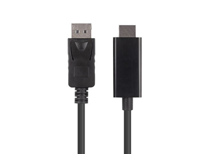 Kabllo Lanberg DisplayPort në HDMI, 1.8m, Full HD 1080p, i zi