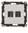 Modul HDMI i dyfishtë Simon 55 TGHDMI2.01/143, për mur, alumin matt