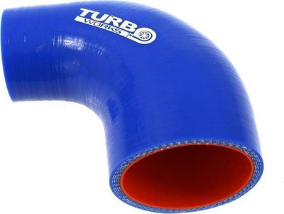 Reduksion silikoni TurboWorks Pro 90°, 67-76mm, blu
