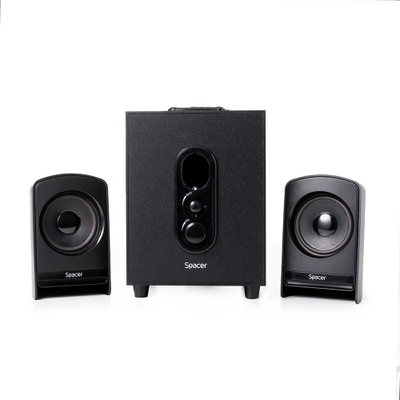 Altoparlantë 2.1 Spacer SPSK-21BT-LONDON, 20W RMS, Bluetooth, i zi