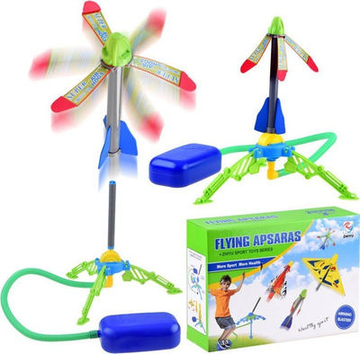 Lodër lëshues rakete Flying Apsaras, me pompë ajri, raketë shkumë, shumëngjyrëshe