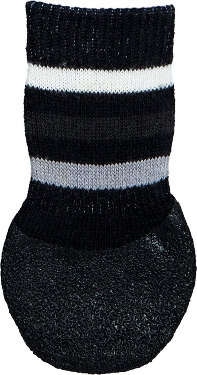 Чорапи против лизгање за кучиња Trixie XS S, сет 2 парчиња, црни