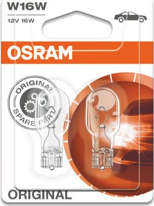 Llambë sinjali Osram Original W16W, 12V, 16W, transparente
