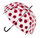 Çadër Blooming Brollies Clear Dome Stick With A Poppy Design