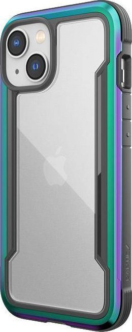 Футрола за телефон X-Doria Raptic Shield за iPhone 14, алуминиум, отпорна на падови 3m, иридисцентна