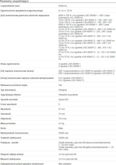 Ndërprerës Schneider Electric, iC60N, 4P, 50A, IP20, i hirtë