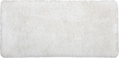 Tapet Beliani Shaggy CIDE, 80x150 cm, pambuk me poliester, i bardhë