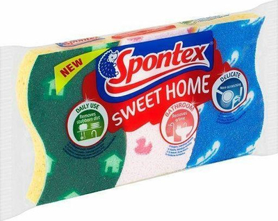 Set sfungjera Spontex Zmywak Cellulose Sweet Home, 3 copë, shumëngjyrësh