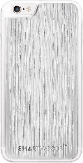 Mbulesë telefoni Smartwoods Wood Silver, për iPhone 6 Plus 6S Plus, dru natyral, argjendtë