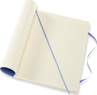 Fletore Moleskine Classic Notebook, X-Large 19 x 25 cm, 192 faqe të vijuara, blu Hydrangea