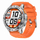 Smartwatch Gravity GT22-4, ekran me ngjyra, i papërshkueshëm nga uji, portokalli me të zezë