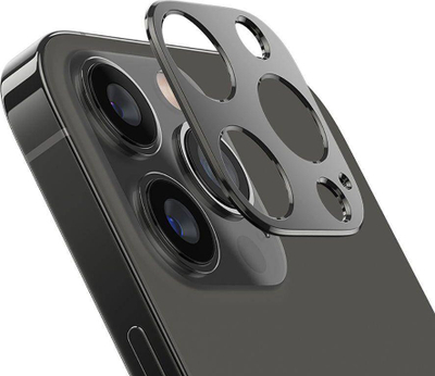 Kapak kamere Hofi Alucam Pro+, për iPhone 13 Pro Max, çelik inoksi, i zi